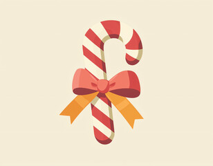 Candy Cane Bow