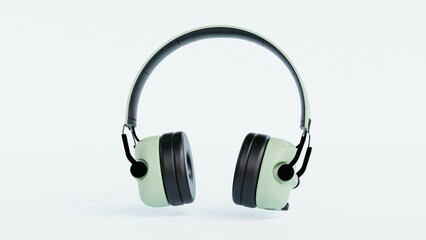 Realistic 3D gaming headset with a sleek over-ear design and detachable microphone. Perfect for e-commerce, branding, advertising, and presentations. High-resolution, modern, and professional visuals