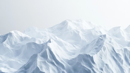 Obraz premium A serene landscape of white mountains, evoking tranquility and vastness.