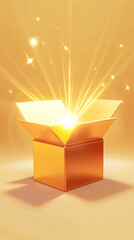 open box with light coming from within