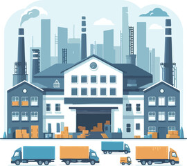 Obraz premium warehouse vector