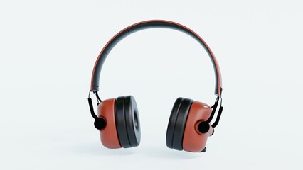 Realistic 3D gaming headset with a sleek over-ear design and detachable microphone. Perfect for e-commerce, branding, advertising, and presentations. High-resolution, modern, and professional visuals