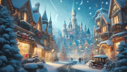 Obraz premium winter in the city