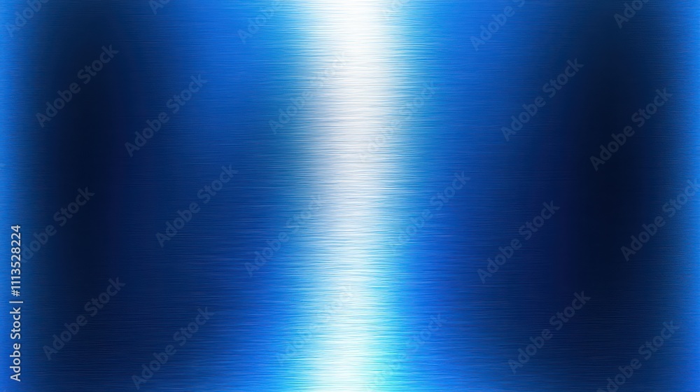 Poster abstract blue gradient background with metallic texture and shine