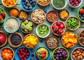 Minimalist Bowls of Healthy Snacks, Clean Eating, Healthy Food Photography,  Aesthetic Bowls,  Fruit & Veggie Bowls,  Dips & Snacks,  Modern Food Photography,  Healthy Lifestyle