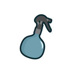 Bottle Spray Flat Icon, Flat Vector Gardening and Farming Equipment Icons