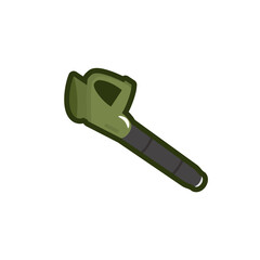 Leaf Blower Flat Icon, Flat Vector Gardening and Farming Equipment Icons