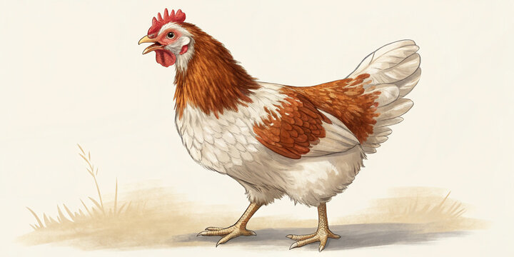 Hen Front View