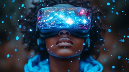 Students Exploring Simulated Solar System in Virtual Reality Learning Hub