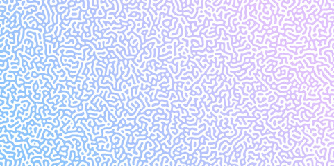 Turing Abstract Pattern, suitable for any business. White and blue color diffusion reaction seamless pattern.An abstract Reaction-diffusion or Turing pattern formation, coral reef, natural texture,	