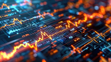 A glowing close-up of a digital health tracker alerting to irregular heartbeat patterns.
