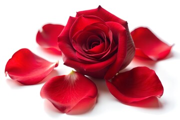 red rose petals