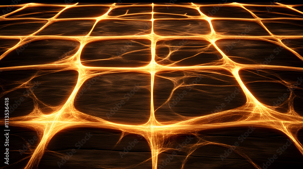 Poster dynamic energy patterns abstract art digital illustration dark background close-up view futuristic c