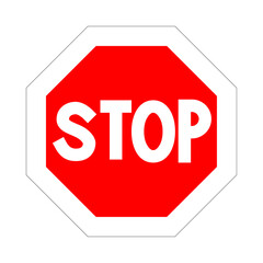 Stop traffic sign silhouettes vector illustration