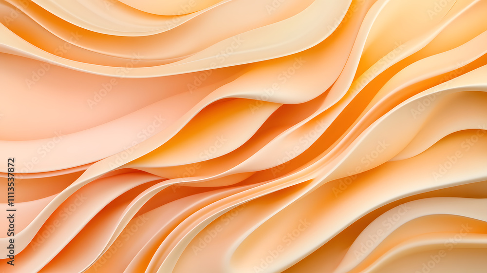 Aufkleber dynamic flowing abstract patterns digital art fluid design warm tones close-up visual harmony for cr