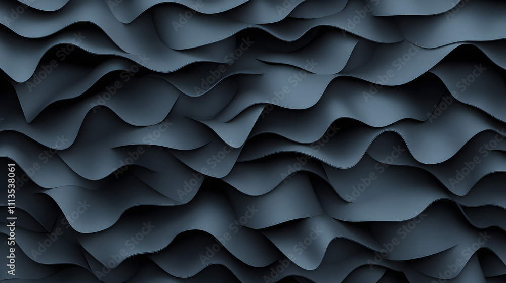 Poster dynamic wave patterns abstract design digital art contemporary space close-up view fluid motion conc