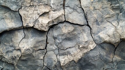 A cracked, gray stone surface.