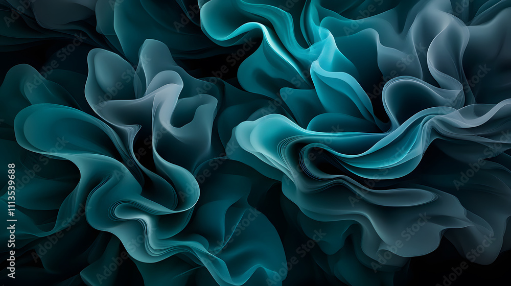 Poster fluid dynamics action abstract design digital art artistic environment close-up view visual concept 