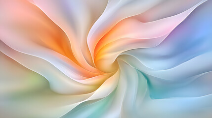 Swirling colors abstract event digital space artwork soft pastels close-up view dynamic motion for visual impact