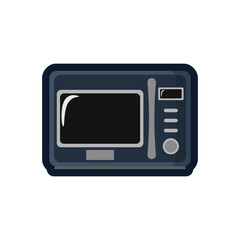 Vector Flat Icons Microwave - Kitchen set Appliances and Utensils icons