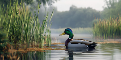 duck on the water, duck on the lake