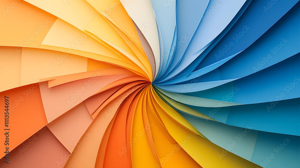 Poster dynamic color spiral artwork studio setting digital art vibrant environment abstract view creative c