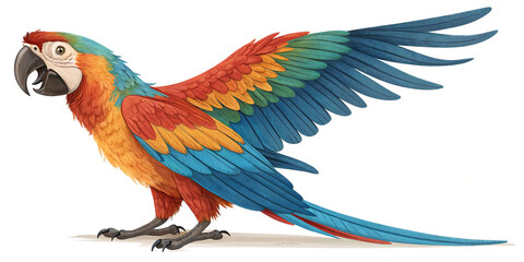 Obraz premium Macaw Side View