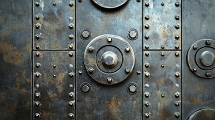 Fototapeta premium Brushed metal texture applied in industrial and artistic projects