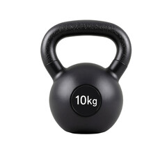 A Black Kettlebell With a Rubberized Finish