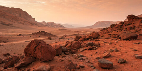Fototapeta premium Martian Landscape