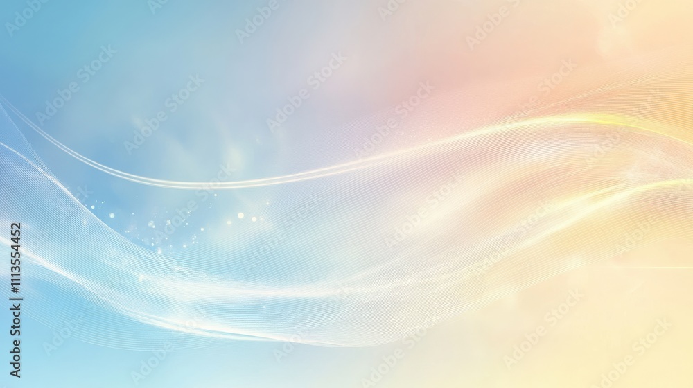 Poster soft abstract background with flowing colors and gentle light