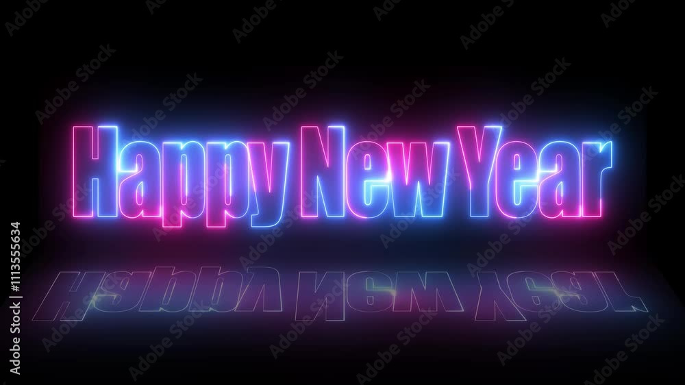 Fototapete glowing neon text 