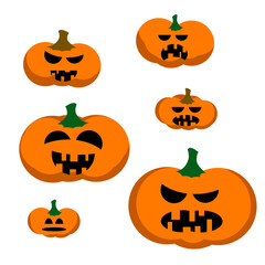 halloween pumpkin set