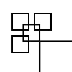 Obraz premium cross in the window