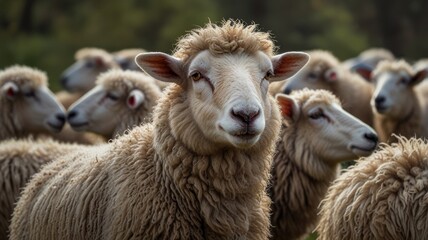 Fototapeta premium Sheep Flock