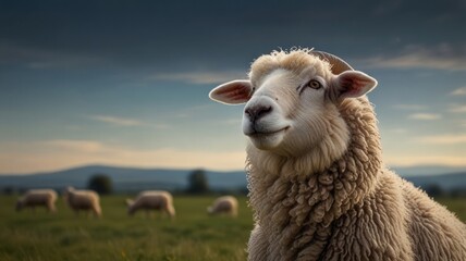 Fototapeta premium Sheep Flock