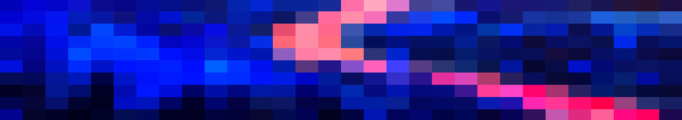 abstract divided pixelate blue coral pink rectangular pixel grid colorful mosaic pattern background