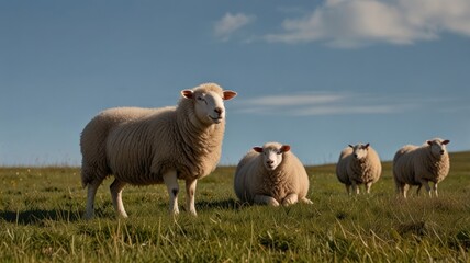 Obraz premium Sheep Flock
