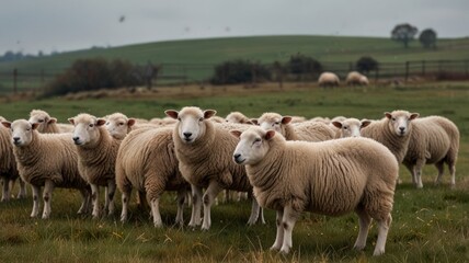 Obraz premium Sheep Flock