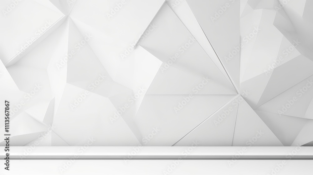 Poster abstract white background with geometric shapes and angular forms for modern design and creative pro