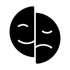 Bipolar Disorder Solid Icon