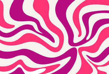 Pink and Purple wavy lines abstract background. The template can be used as laptop or cellphone wallpaper, banner, etc.