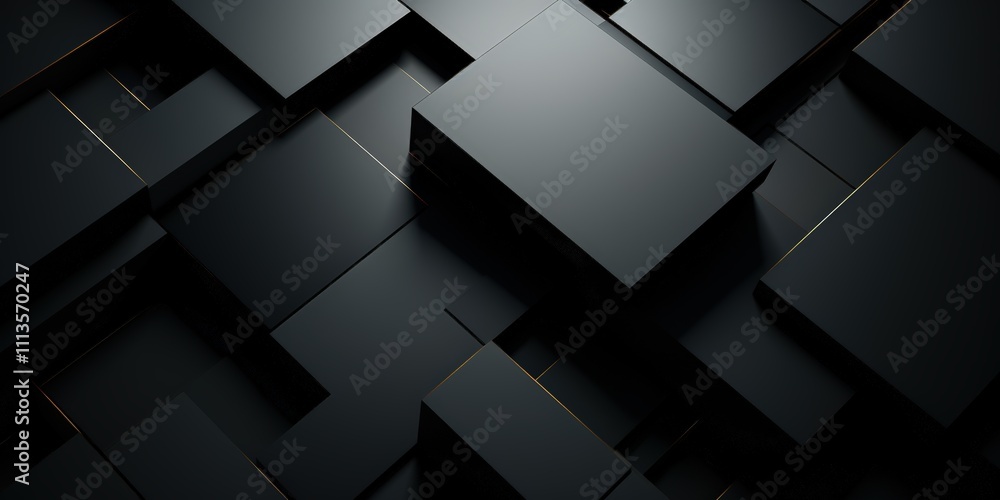 Poster abstract black background with geometric shapes and textures for modern design projects and creative