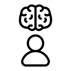 Mind People Line Icon