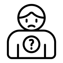 People Fallacy Line Icon