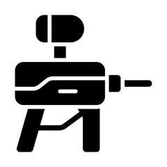 Paintball Gun Solid Icon