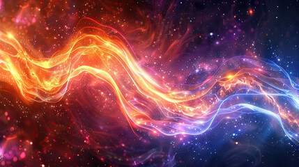 Abstract Fire Energy Wave