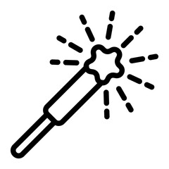 Sparkler Line Icon