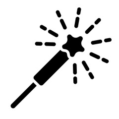 Sparkler Solid Icon