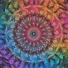 luxury ornamental mandala design background in gold color